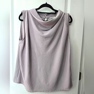 Black Tape Crepe Sleeveless Blouse